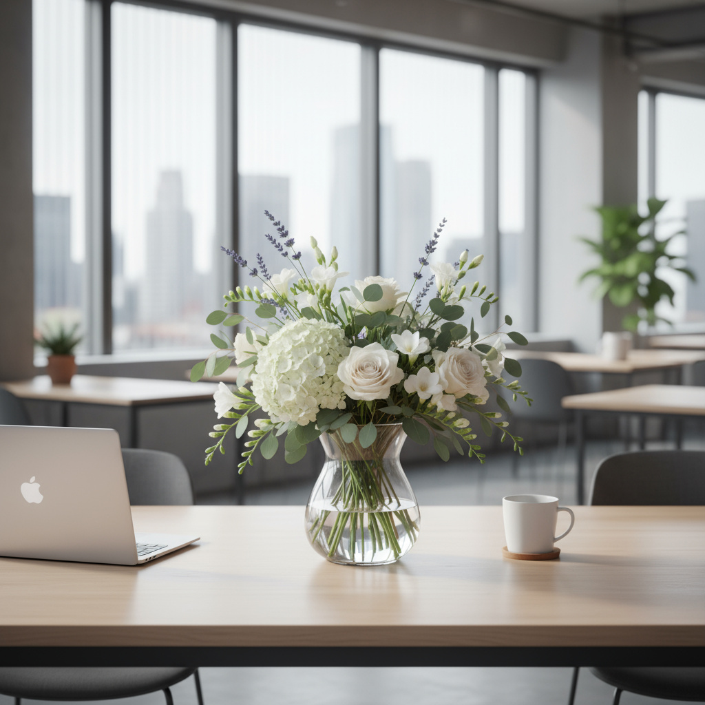 Wöchentliches Blumenabo im Büro